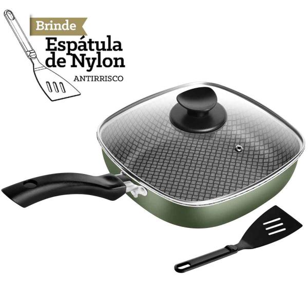 Conjunto Antiaderente Quadrado Panela de Pressão Frigideiras Caneco 9 Peças Patolux Imagem de Conjunto Antiaderente Quadrado Panela de Pressão Frigideiras Caneco 9 Peças Patolux