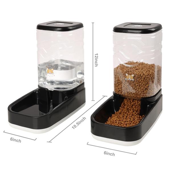 Imagem de Conjunto automático de dispensador de comida e água Dog Cat Gravity 3,8 L