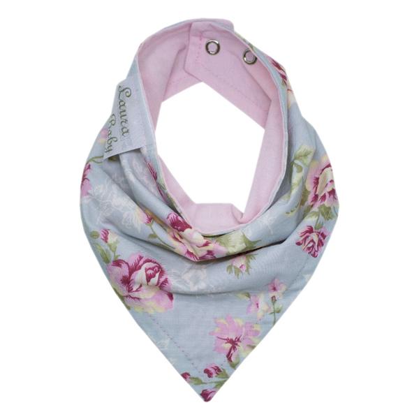 Imagem de Conjunto Babadores Bandana para Bebê 02 Peças - Ursa Realeza Floral