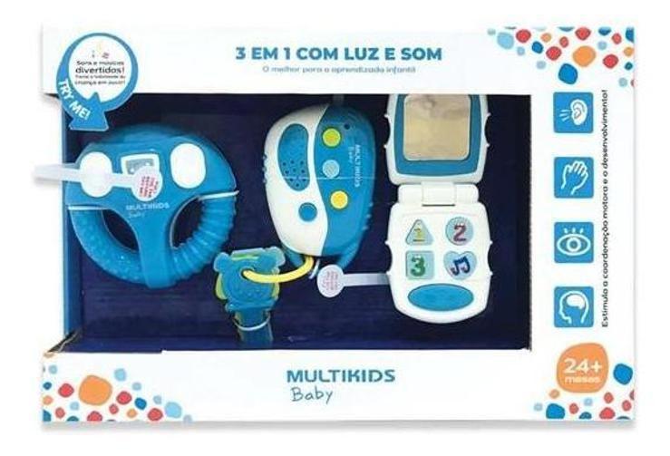 Imagem de Conjunto Baby 3Em1 Com Som, Luz Rosa Multikids Br1245