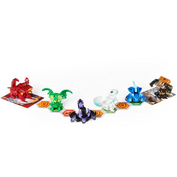 Imagem de Conjunto Bakugan com 6 Figuras de Ação Colecionáveis - Exclusivo 4 e 2 Geogan para crianças de 6 anos ou mais