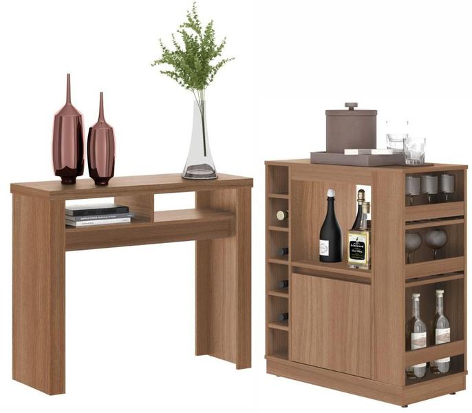 Conjunto Bancada Camberra e Aparador Bar Brunello Montana - Mais de Casa Imagem de Conjunto Bancada Camberra e Aparador Bar Brunello Montana