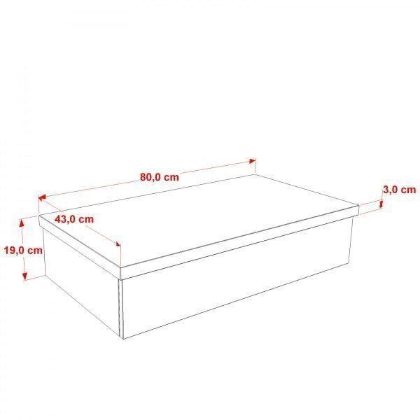 Imagem de Conjunto Bancada para Banheiro 80cm com Cuba Rt45 800W Metrópole Compace