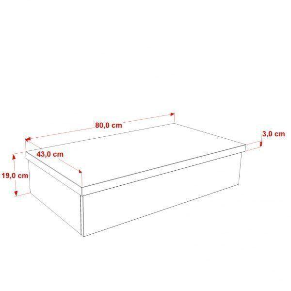 Imagem de Conjunto Bancada para Banheiro 80cm com Cuba Rt45 800W Metrópole Compace