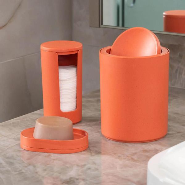 Conjunto Banheiro Coza Serene 4Pcs - Bege - Coza/Brinox Imagem de Conjunto Banheiro Coza Serene 4Pcs - Bege