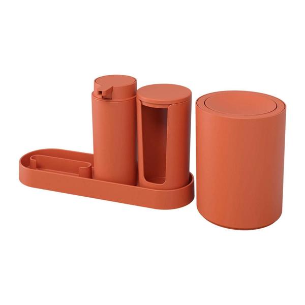 Imagem de Conjunto Banheiro Coza Serene 6Pcs - Laranja