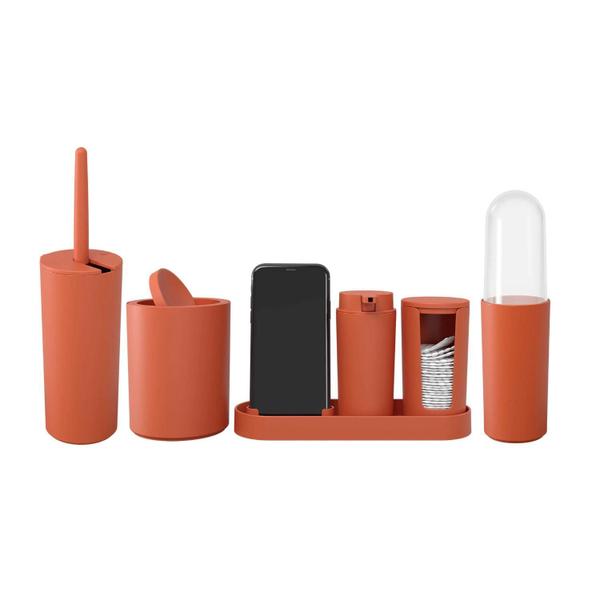 Imagem de Conjunto Banheiro Coza Serene 6Pcs - Laranja