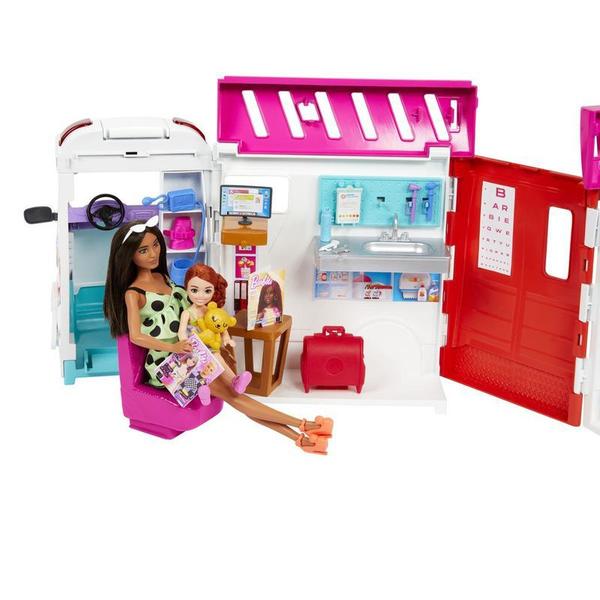 Imagem de Conjunto Barbie Ambulancia - Clinica Movel - Com luz e som - HKT79 MATTEL