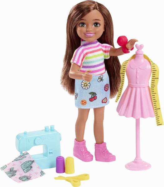 Imagem de Conjunto Barbie Chelsea Playset 6 Estilista Morena