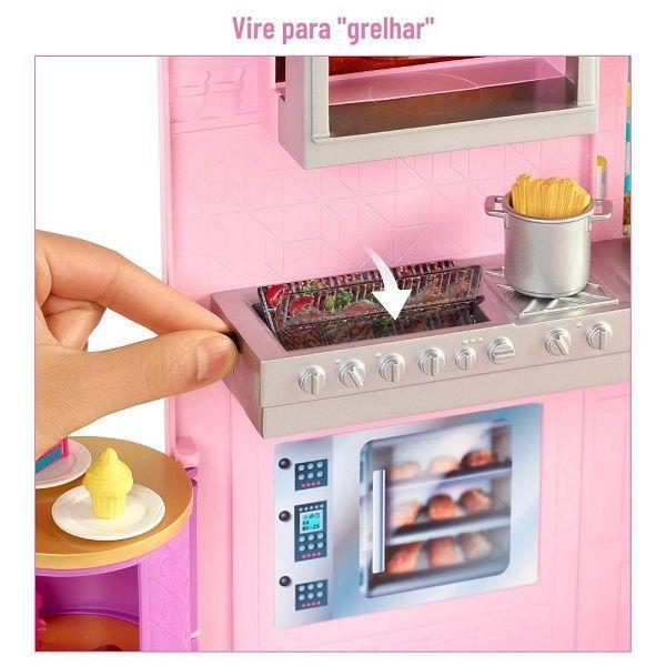 Imagem de Conjunto Barbie Restaurante Cook N GRILL Mattel HBB91