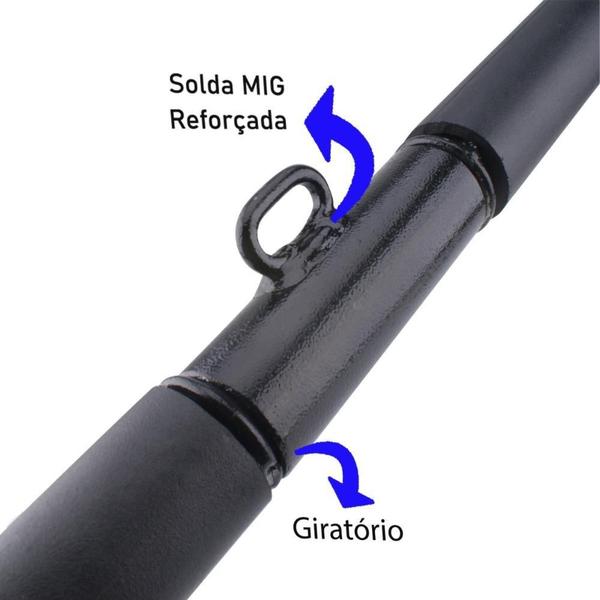 Imagem de Conjunto Barra Halter 40cm + Barra Reta Crossover Academia