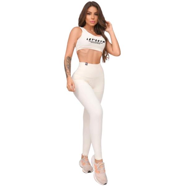 Imagem de Conjunto Basic Explosion Lets Gym Feminino Legging e Top Fitness Elegante Academia