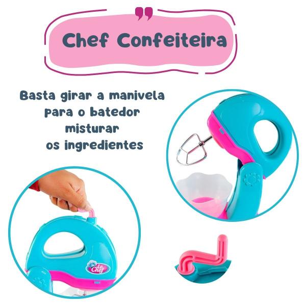 Imagem de Conjunto Batedeira com Acessórios Le Chef Confeiteira Infantil