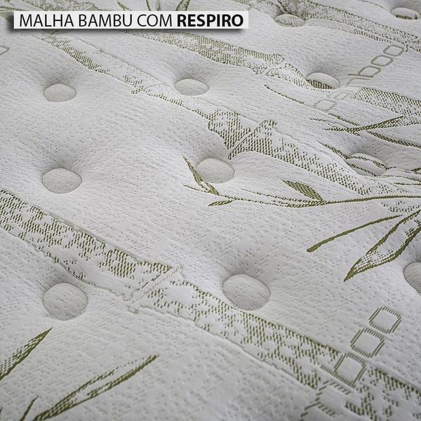 Imagem de Conjunto:baú  branco + colchão herval imperatore molas ensacadas queen 158x198x82