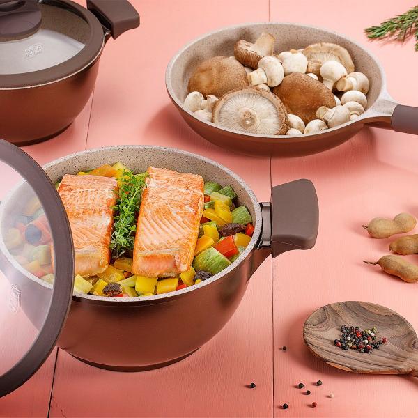 Conjunto Belga Cerâmic-Flon com 3 Peças mais Grill Duplo - MTA Imagem de Conjunto Belga Cerâmic-Flon com 3 Peças mais Grill Duplo