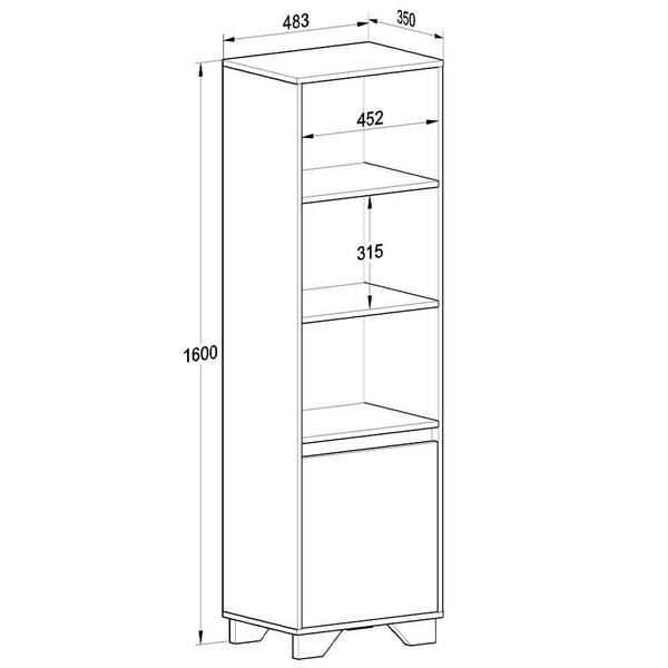 Imagem de Conjunto Benevello Rack Com Painel 55 Polegadas e Estante MDP Quiditá