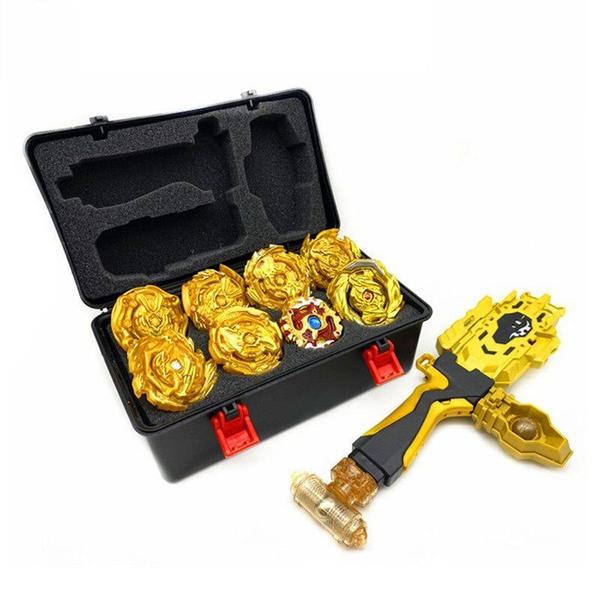 Imagem de Conjunto Beyblade Wokex, 8 peças com caixa de armazenamento portátil Launcher