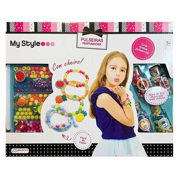 Imagem de Conjunto Bijuterias Infantil - My Style - Pulseiras Perfumadas - Multikids