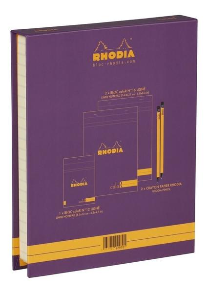 Imagem de Conjunto Blocos De Nota Rhodia The Essential Box Roxo