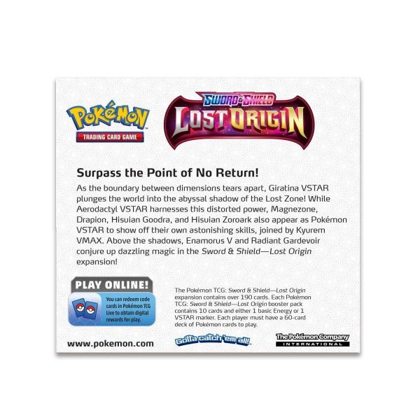 Imagem de Conjunto Booster Pack Pokémon Lost Origin x4 com 10 cartas por pacote