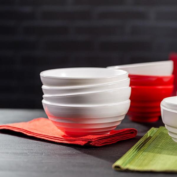 Conjunto Bowl Oriental Redondo 500ml Coral com 4 Peças em Polipropileno Linha Tendência VEM Imagem de Conjunto Bowl Oriental Redondo 500ml Coral com 4 Peças em Polipropileno Linha Tendência VEM