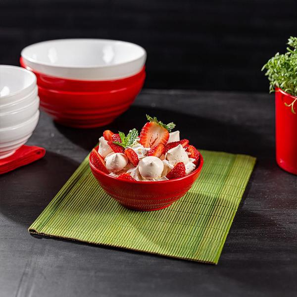 Conjunto Bowl Oriental Redondo 500ml Coral com 4 Peças em Polipropileno Linha Tendência VEM Imagem de Conjunto Bowl Oriental Redondo 500ml Coral com 4 Peças em Polipropileno Linha Tendência VEM