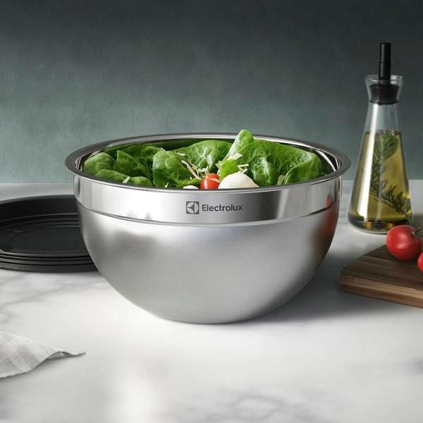 Imagem de Conjunto Bowls Tigelas Electrolux Inox 3 tamanhos c/ tampa