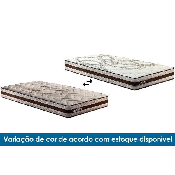 Imagem de Conjunto Box Baú Queen: Colchão Espuma Paropas D45 Resiste Hotel DouFace + Base CRC Suede Clean (158x198)