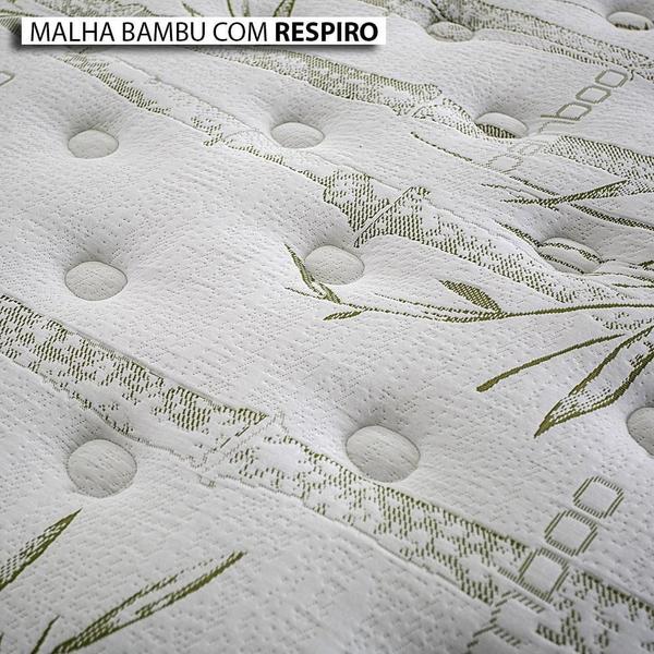 Imagem de Conjunto Box + Colchão Casal Molas Ensacadas 138x188x72cm Imperatore Eco Bambu Herval