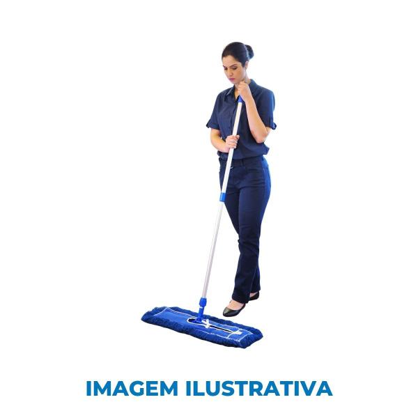 Imagem de Conjunto Bralimpia Mop Pó Profi 60cm Para Limpeza de Chão Piso Sujeiras Sujidades Higiene Tira Poeira