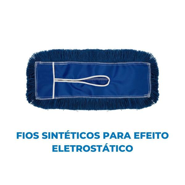 Imagem de Conjunto Bralimpia Mop Pó Profi 60cm Para Limpeza de Chão Piso Sujeiras Sujidades Higiene Tira Poeira