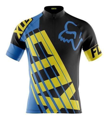 Imagem de Conjunto Bretelle Gel Camisa Fox Mtb Ciclismo Bike Mtb Race