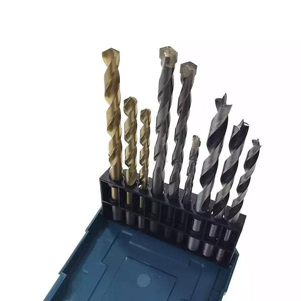 Imagem de Conjunto Brocas para Madeira 5 a 8 MM 9 Peças D71962 Makita