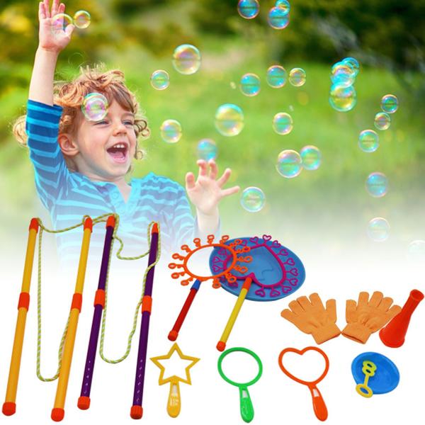 Imagem de Conjunto Bubble Wands Wokex, 11 peças, ferramenta Blowing Bubble para crianças