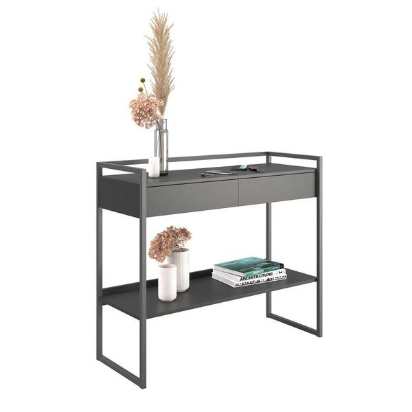 Conjunto Buffet e Aparador Industrial Preto Onix - CasaH Imagem de Conjunto Buffet e Aparador Industrial Preto Onix