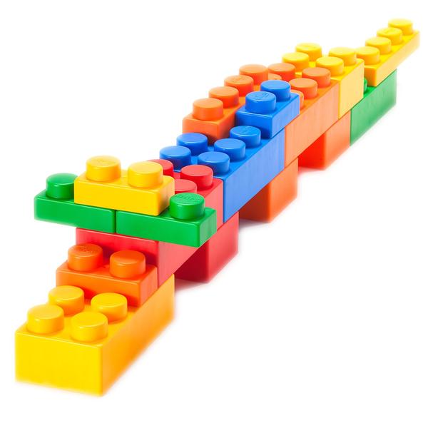 Imagem de Conjunto Building Blocks UniPlay Mix Soft de 60 peças para mais de 3 meses