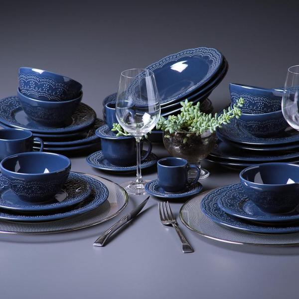 CONJUNTO C/ 6 BOWL MADELEINE DEEP BLUE 367 ml - Porto Brasil Cerâmica Imagem de CONJUNTO C/ 6 BOWL MADELEINE DEEP BLUE 367 ml