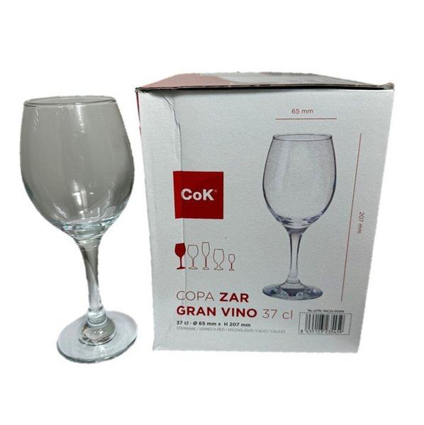 Imagem de Conjunto c/ 6 Taças de Vidro 370ml Cok