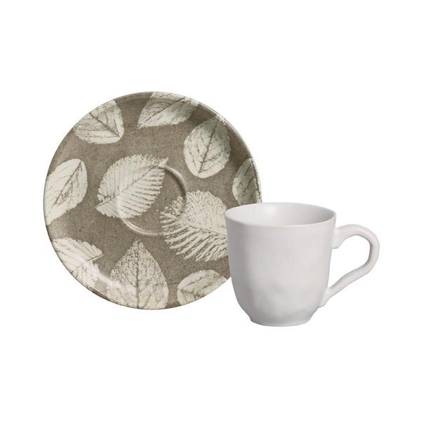 Imagem de CONJUNTO C/ 6 XÍCARAS DE CAFÉ C/ 6 PIRES BIO STONEWARE SEIVA 120ml