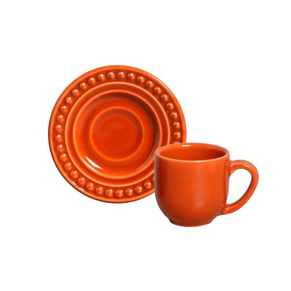 CONJUNTO C/ 6 XÍCARAS DE CAFÉ C/ PIRES ATENAS CANTALOUPE 72 ml - Porto Brasil Cerâmica CONJUNTO C/ 6 XÍCARAS DE CAFÉ C/ PIRES ATENAS CANTALOUPE 72 ml - Porto Brasil Cerâmica
