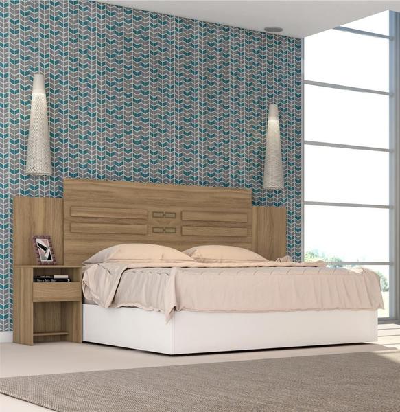 Conjunto Cabeceira e Guarda Roupa Casal Virgina Amendola - Mais de Casa Imagem de Conjunto Cabeceira e Guarda Roupa Casal Virgina Amendola