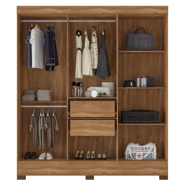 Conjunto Cabeceira e Guarda Roupa Casal Virgina Amendola - Mais de Casa Imagem de Conjunto Cabeceira e Guarda Roupa Casal Virgina Amendola