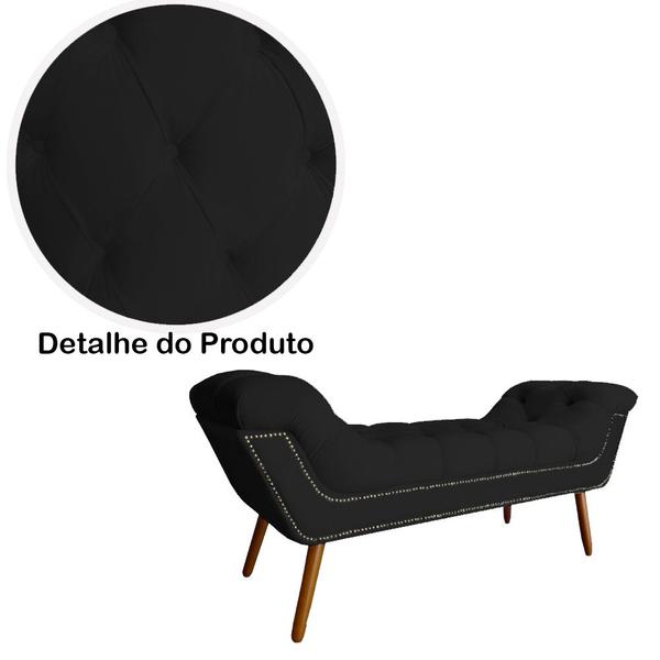 Imagem de Conjunto Cabeceira E Recamier Para Cama Box Casal King - Suede - Sv Decor