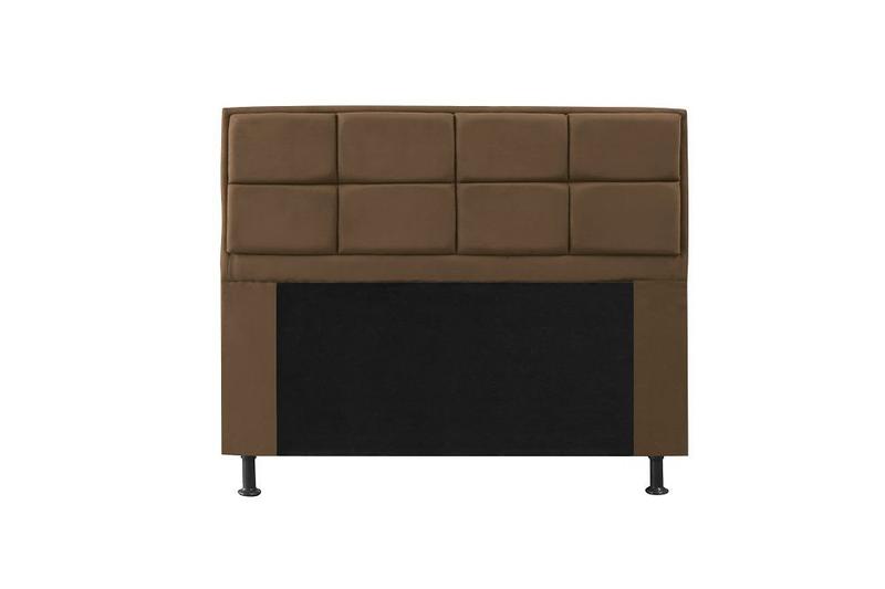 Imagem de Conjunto cabeceira queen 160cm munique + recamier calçadeira 160cm suede marrom