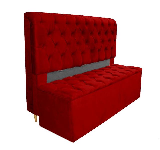 Imagem de Conjunto Cabeceira + Recamier Baú Imperial Para Cama Box Casal Padrão 1.38 - Suede - Sv Decor