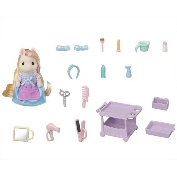 Conjunto Cabeleireiro - Sylvanian Families - Pônei Serafina - Epoch Imagem de Conjunto Cabeleireiro - Sylvanian Families - Pônei Serafina - Epoch