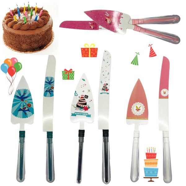 Imagem de Conjunto Cake Cutter Bolo Aniversário Faca E Espatula Inox