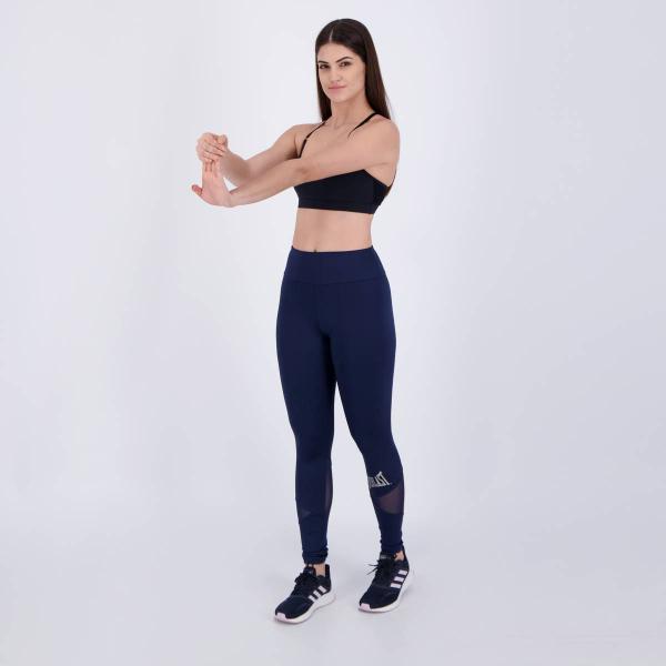 Imagem de Conjunto Calça Legging e Top Everlast Basic Feminino Azul e Preto III