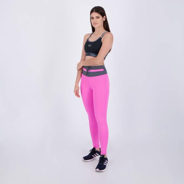 Imagem de Conjunto Calça Legging e Top Everlast Feminino Pink e Preto I