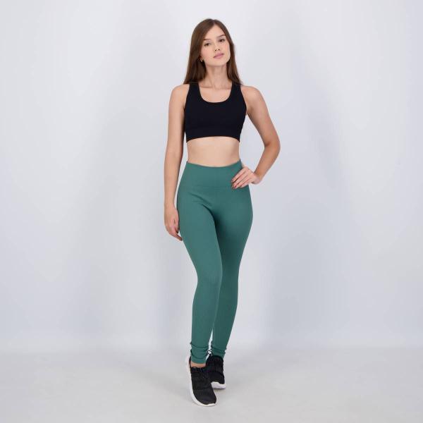 Imagem de Conjunto Calça Legging e Top Hering Verde e Preta